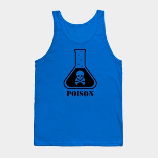 Poison Flask Warning Sign Tank Top